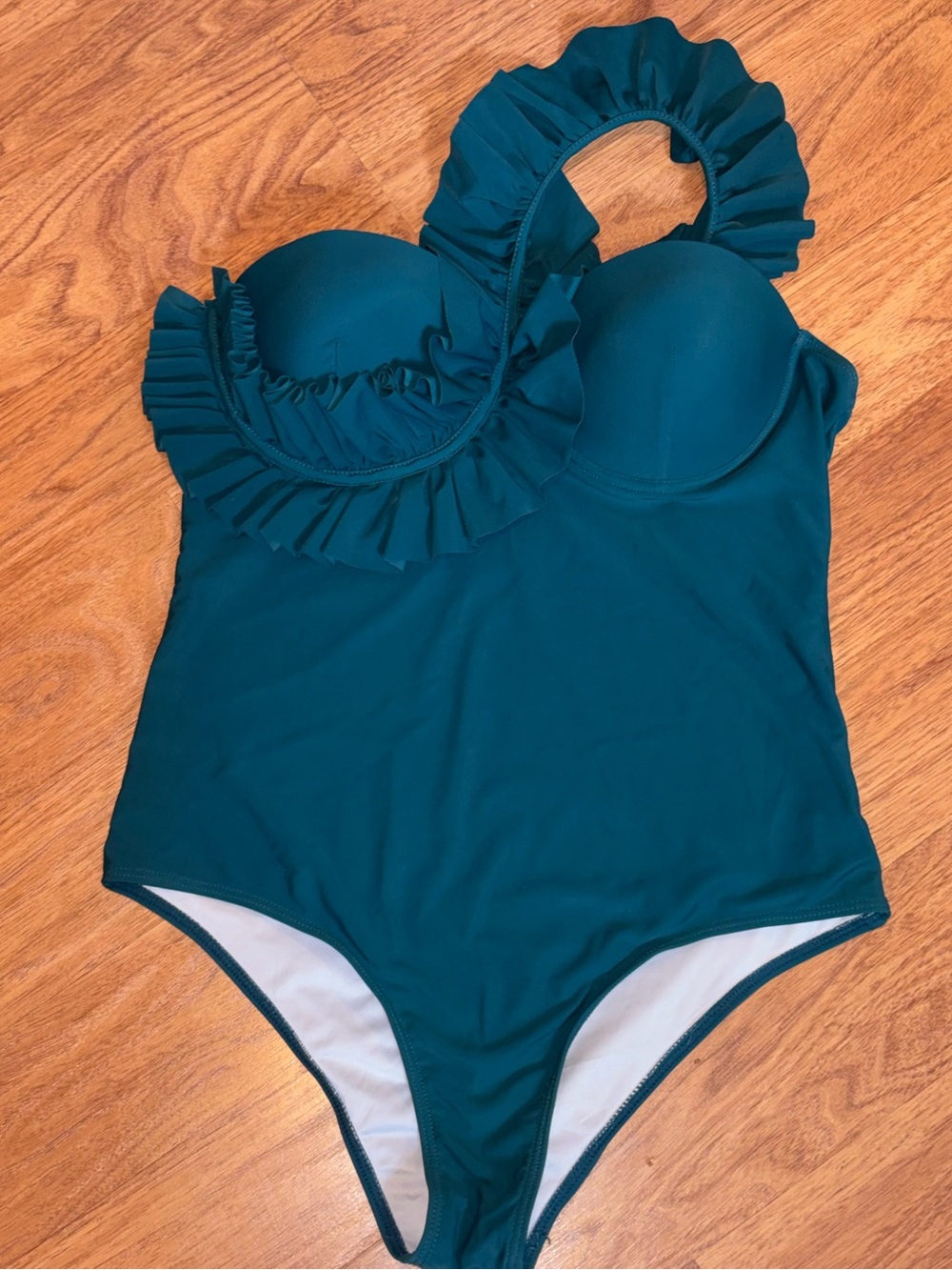 Nami Swim One-Piece Ruffle Swimsuit - Teal